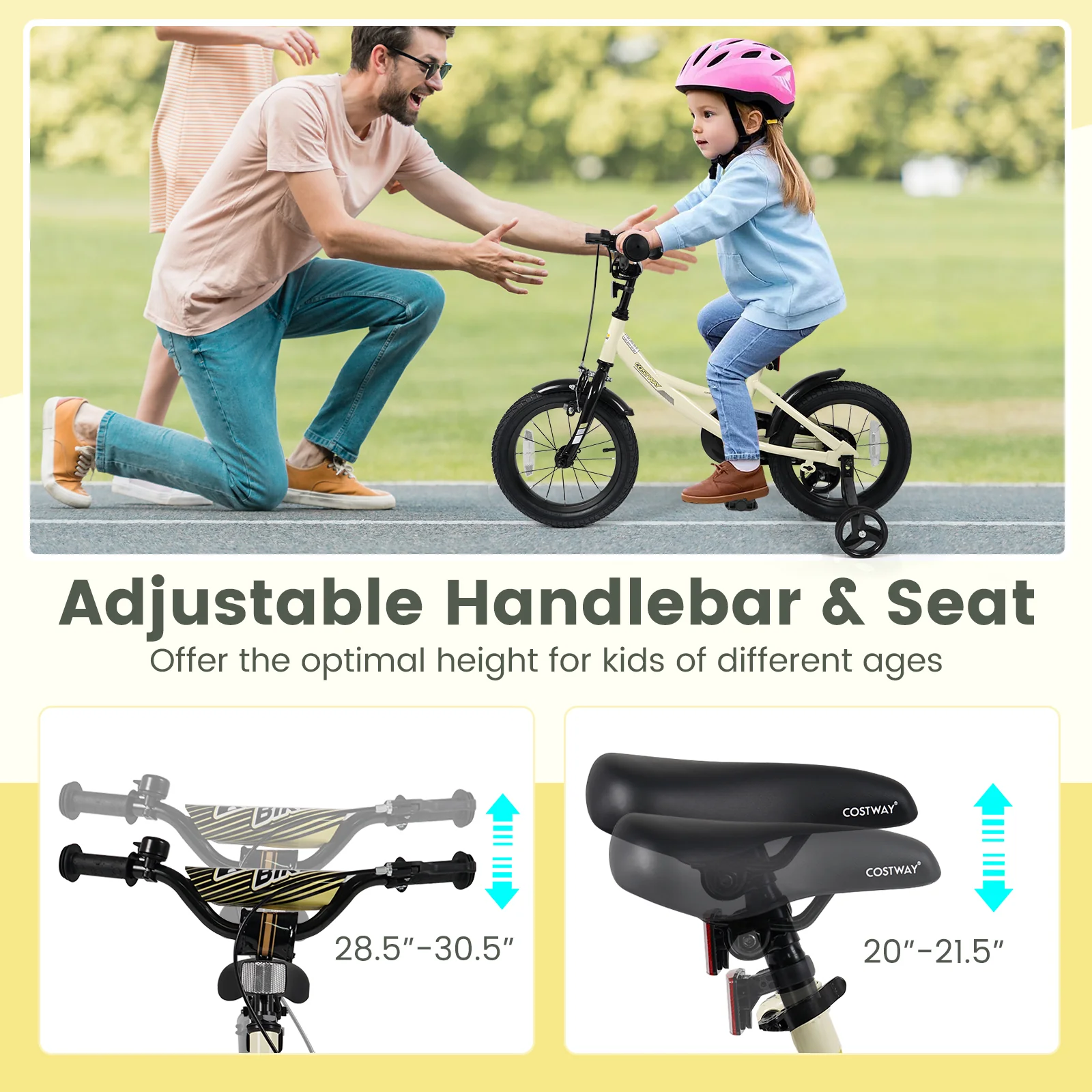 12 Inches Kids Bike Sport Bicycle with Removable Training Wheels - Image 32