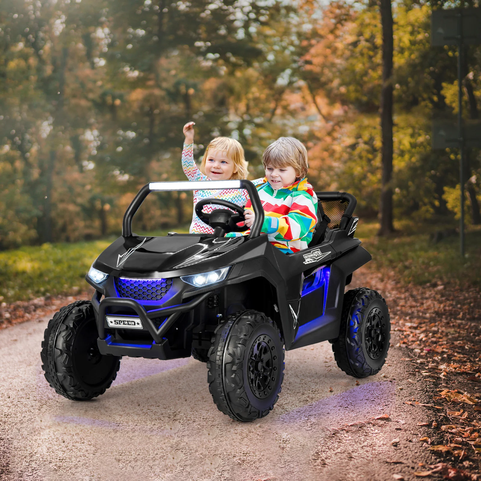 12V 2-Seater Kids Ride on UTV with Slow Start Function Music - Image 17