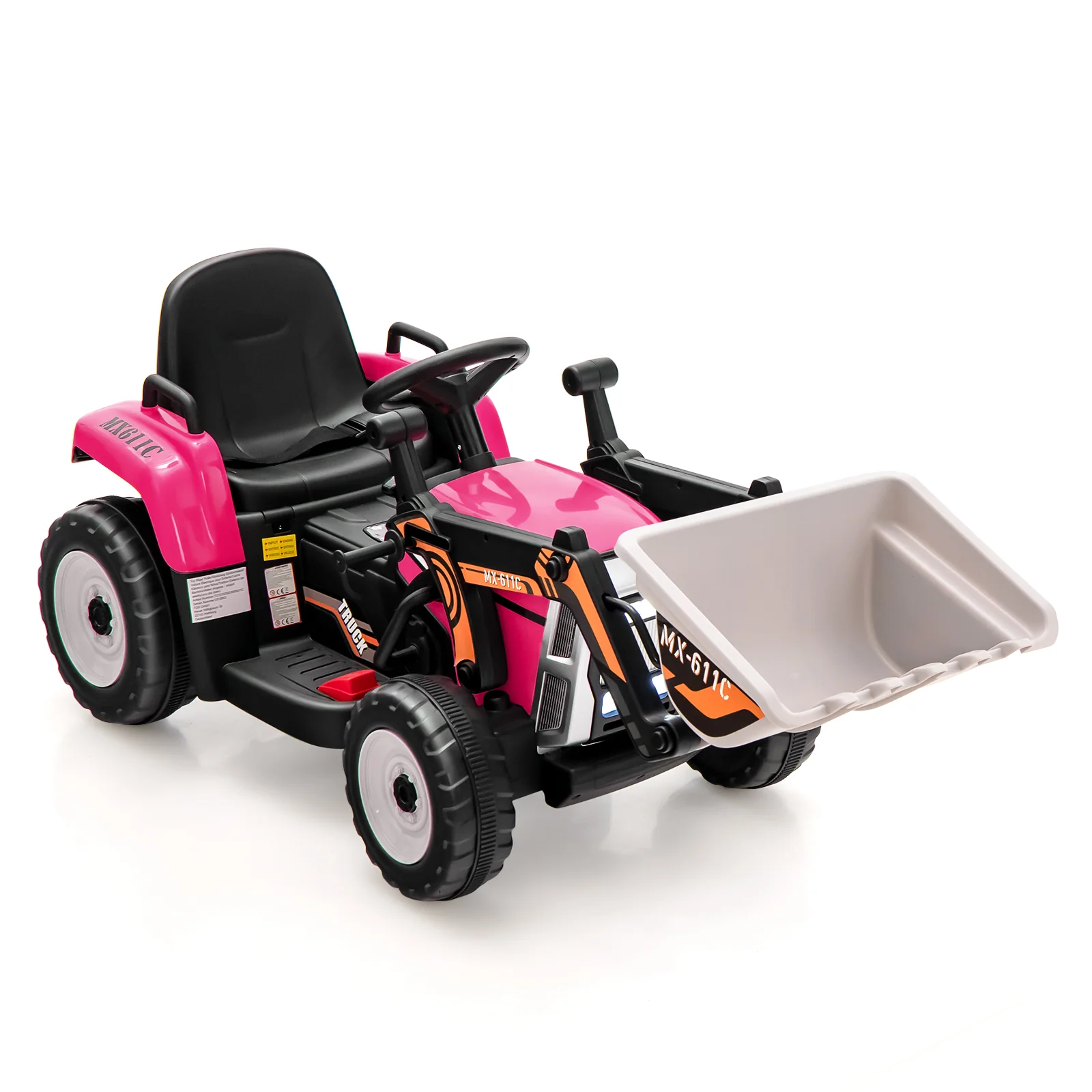 12V Battery Powered Kids Ride on Excavator with Adjustable Arm and Bucket - Image 9