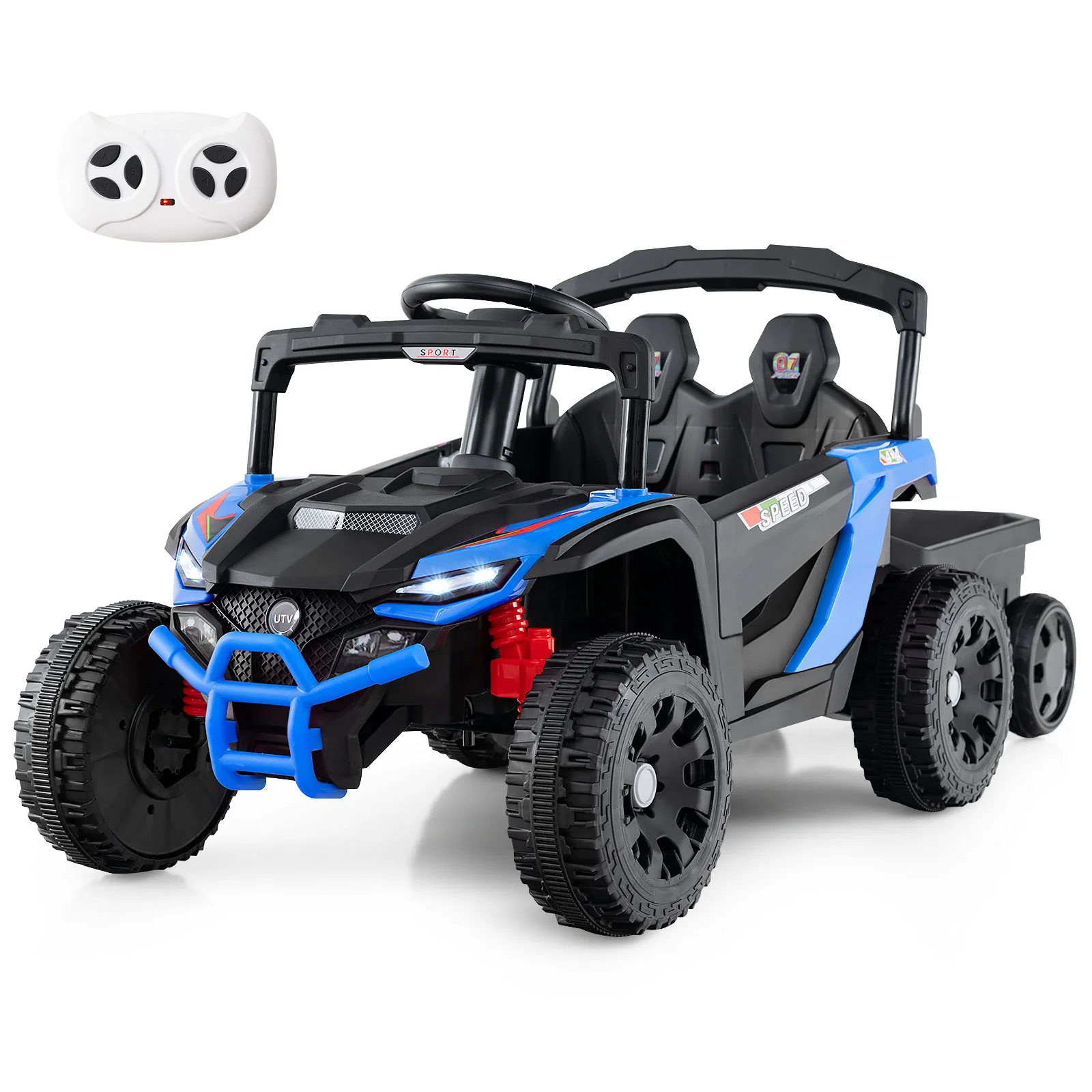 12V Battery Powered Ride On Tractor with Parent Remote Control - Image 2