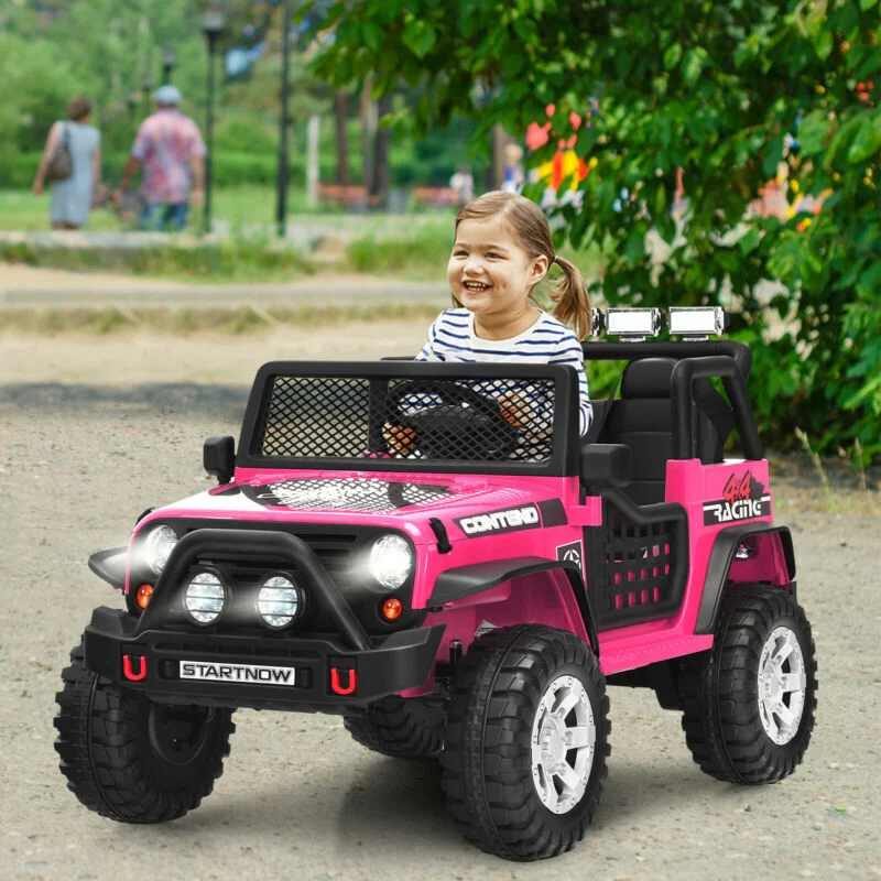12V Kids Electric Ride On Truck with Remote Control and Operation Lever - Image 14