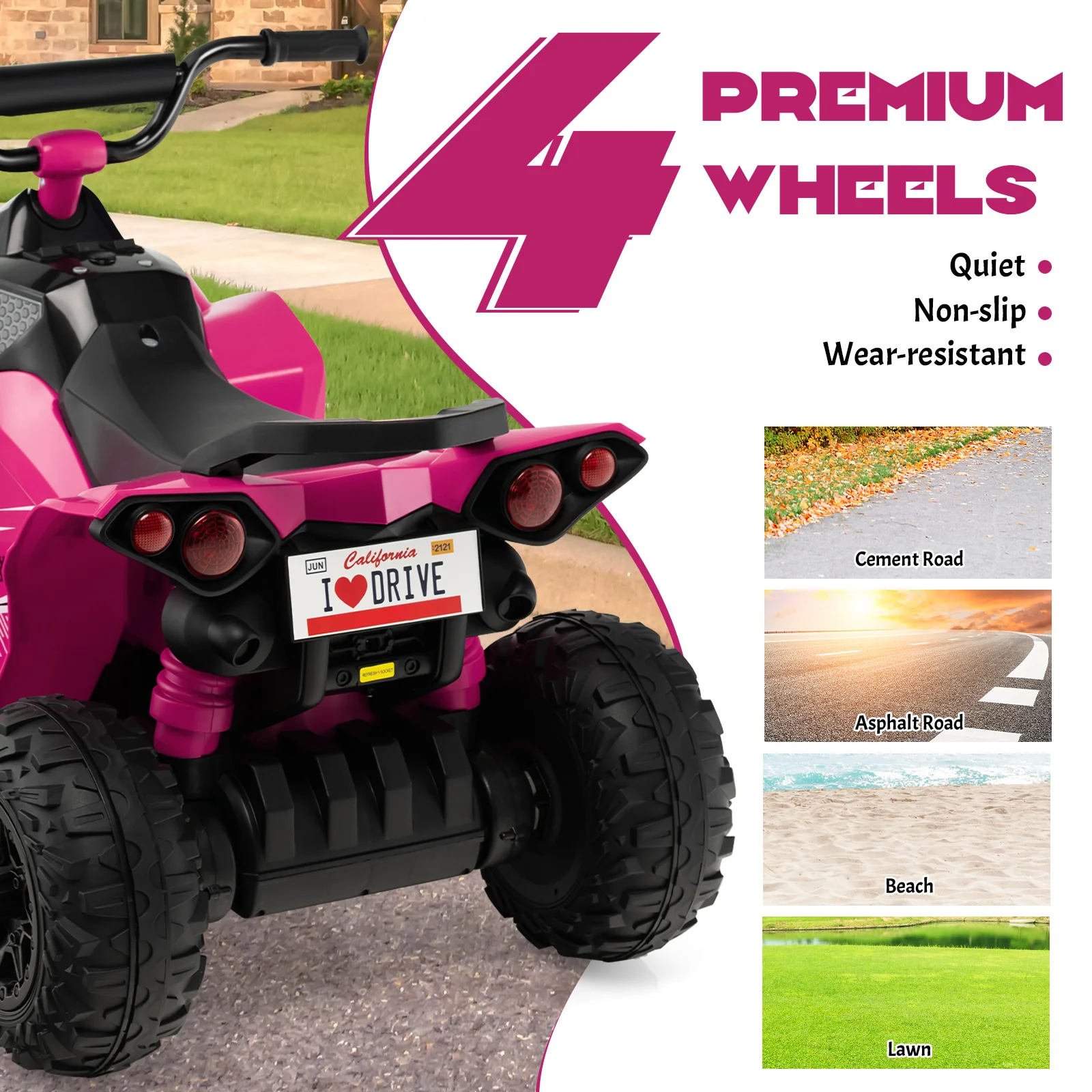 12V Kids Ride On ATV with High/Low Speed and Comfortable Seat - Image 8