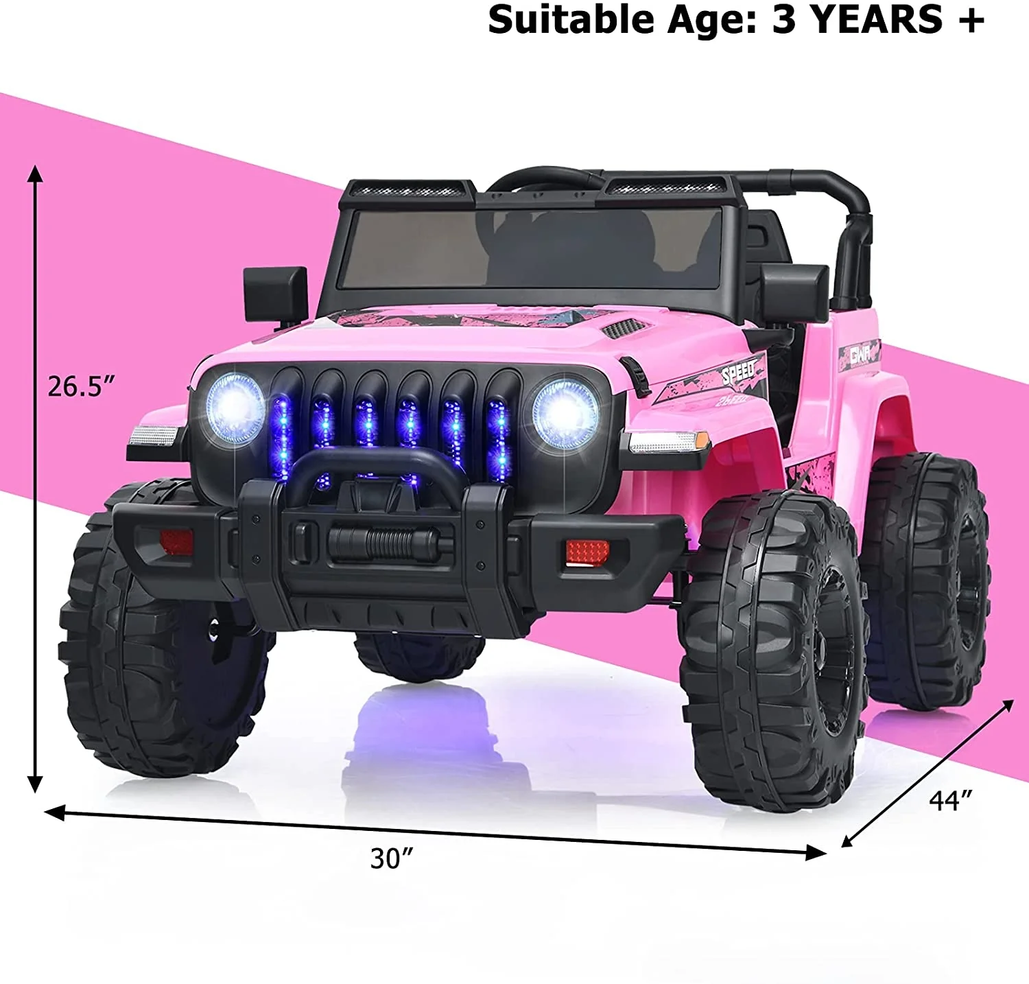 12V Kids Ride-on Jeep Car with 2.4 G Remote Control - Image 25