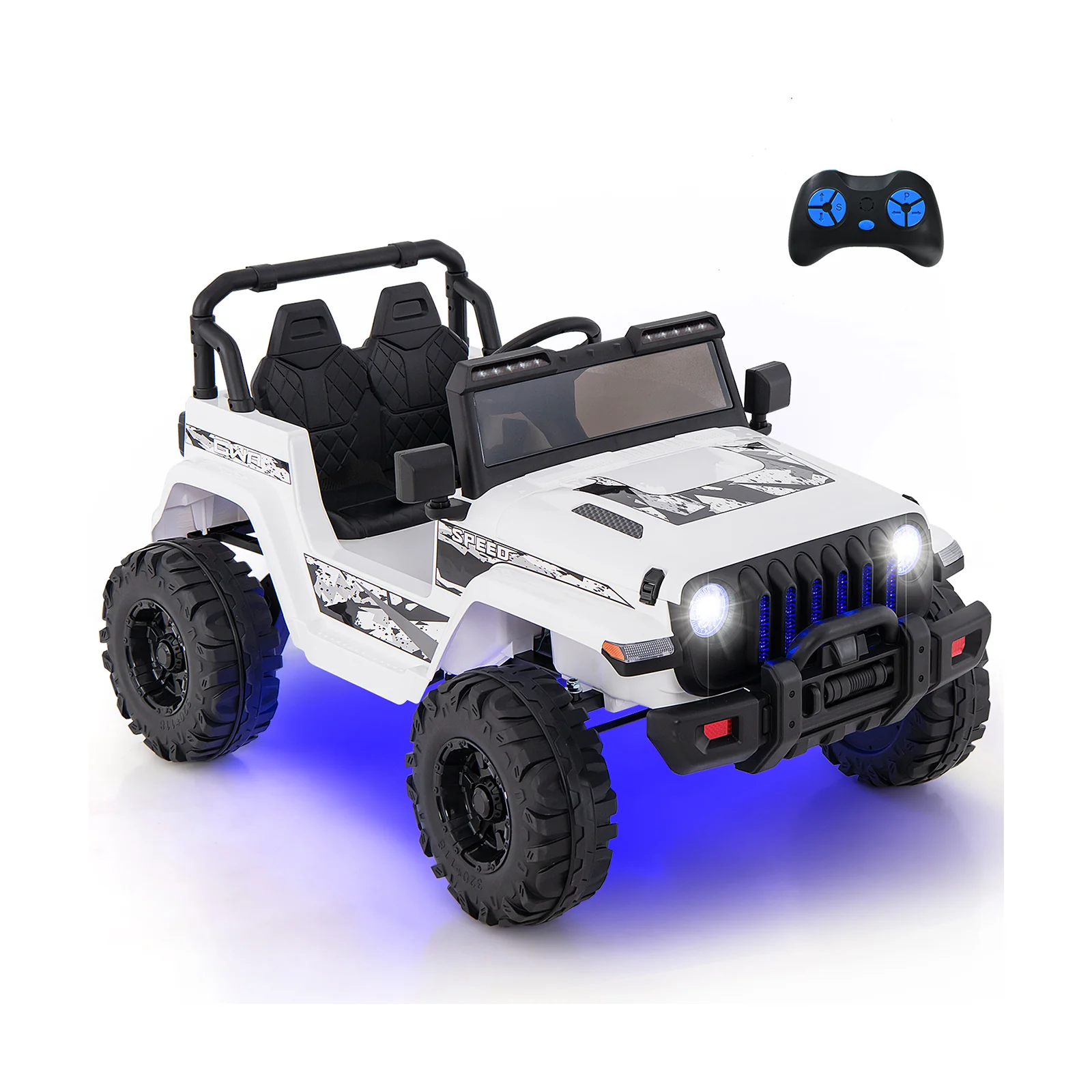 12V Kids Ride-on Jeep Car with 2.4 G Remote Control - Image 47