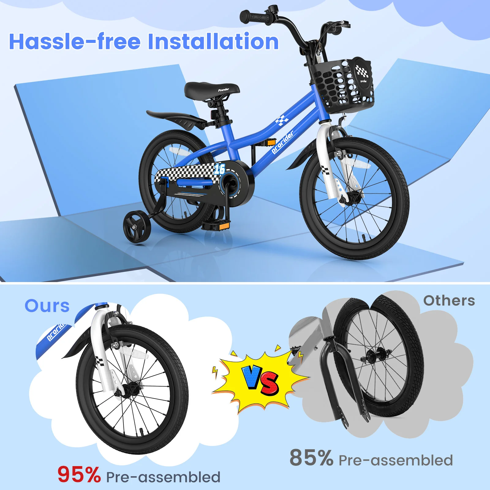 16 Inch Kids Bike with Removable Training Wheels - Image 40