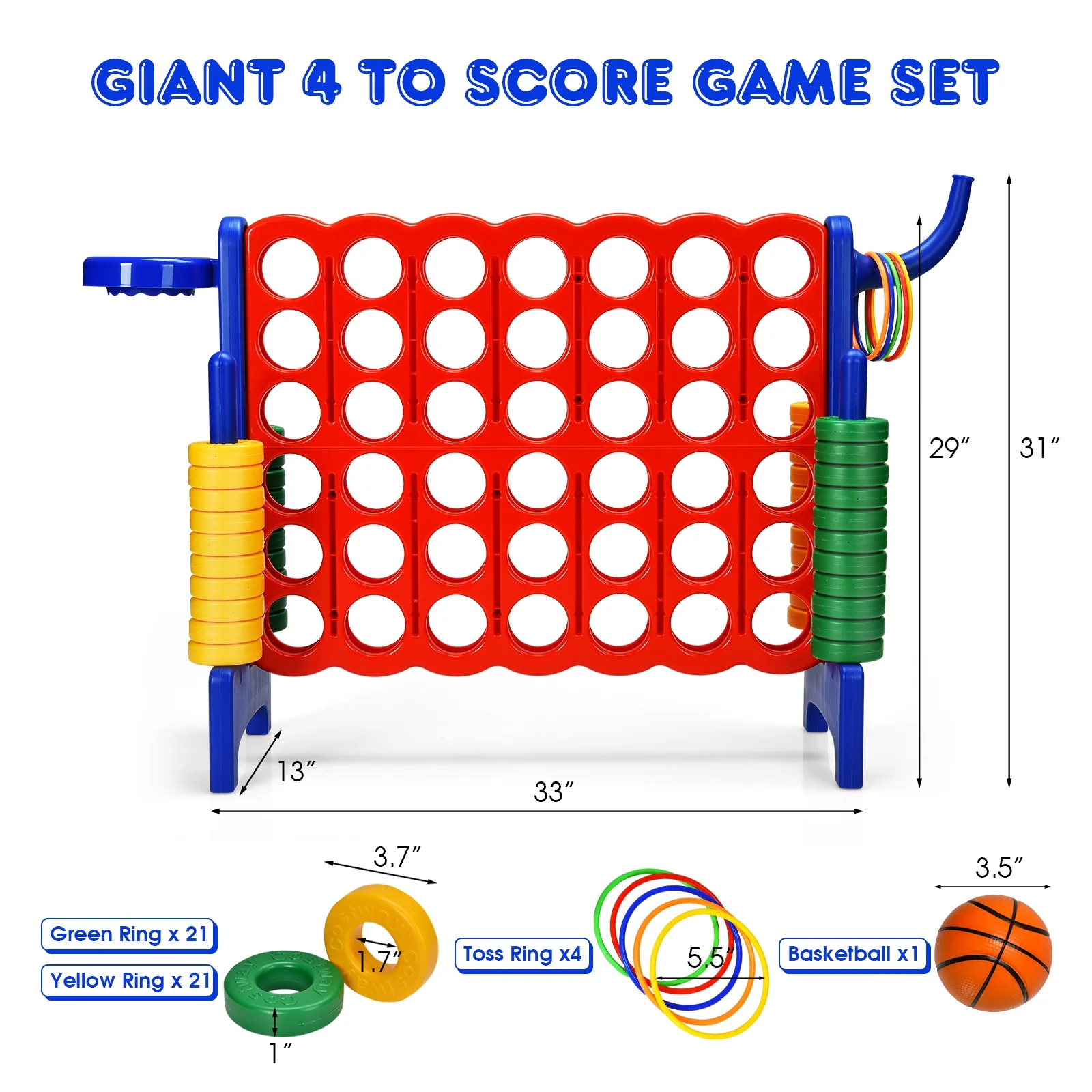 2.5Ft 4-to-Score Giant Game Set - Image 11