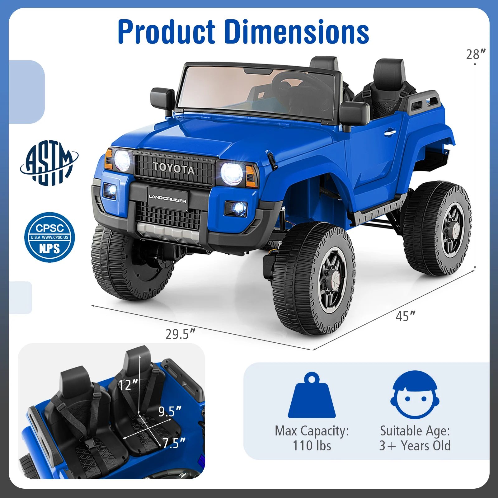 24V 2 Seater Ride on Car 4WD/2WD Switchable for Kids with Remote for Ages 3+ - Image 20