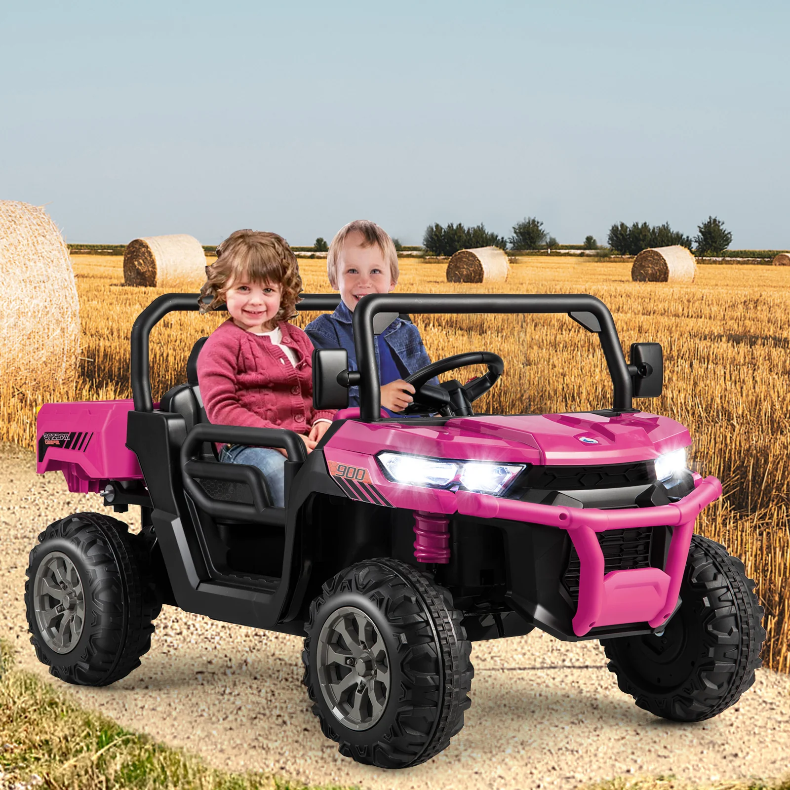 24V Ride On Kids Car with Dump Bed and Remote Control - Image 9