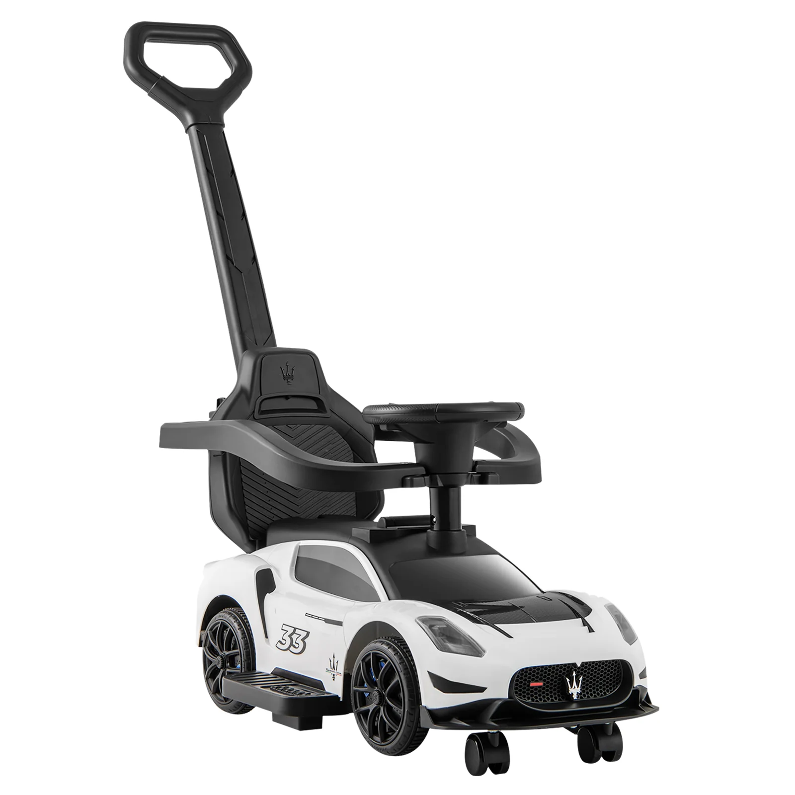3-in-1 Ride on Push Car Maserati Licensed Sliding Car with Music - Image 11