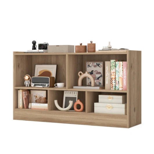 3-Piece Kid’s Room Bundle: Twin Size Wooden House Bed + Kid's Table and Chairs Set + Kids 2-Shelf Bookcase - Image 3