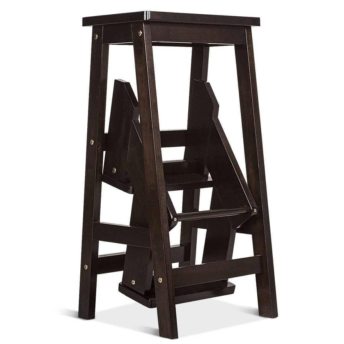 3 Tier Step Stool 3 in 1 Folding Ladder Bench - Image 8