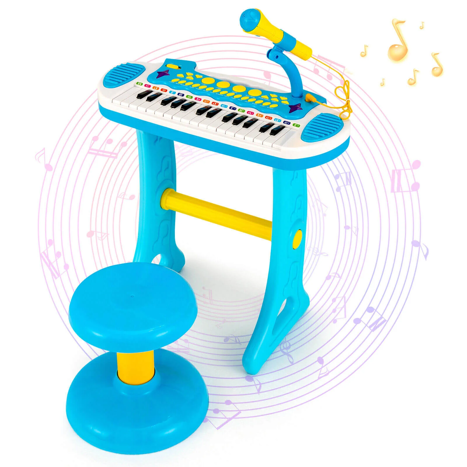 31-Key Kids Piano Keyboard Toy with Microphone and Multiple Sounds for Age 3+ - Image 4