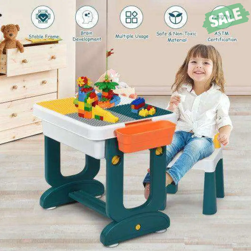 5-in-1 Kids Activity Table Set - Image 6
