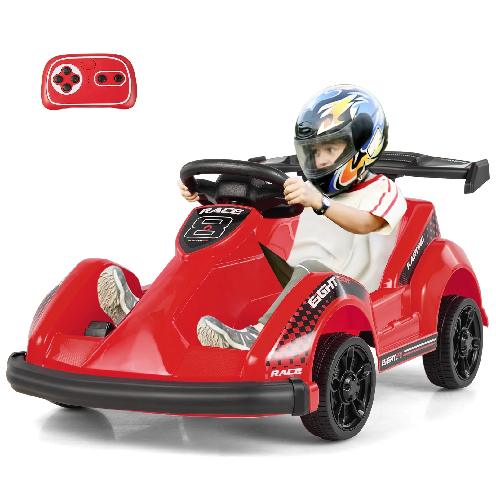6V Kids Ride On Go Cart with Remote Control and Safety Belt - Image 20