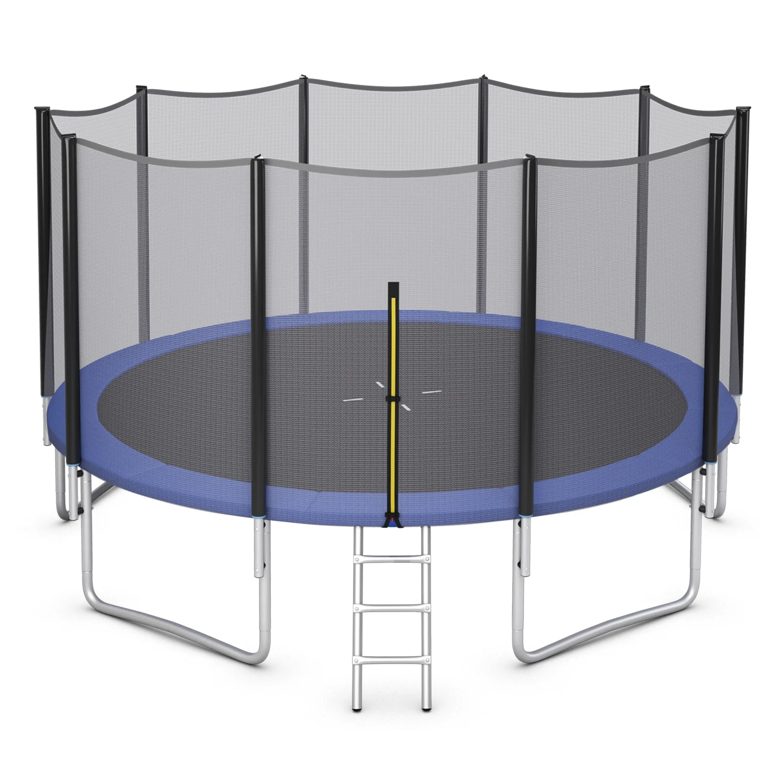 8/10/12/14/15/16 Feet Outdoor Trampoline Bounce Combo with Safety Closure Net Ladder - Image 11