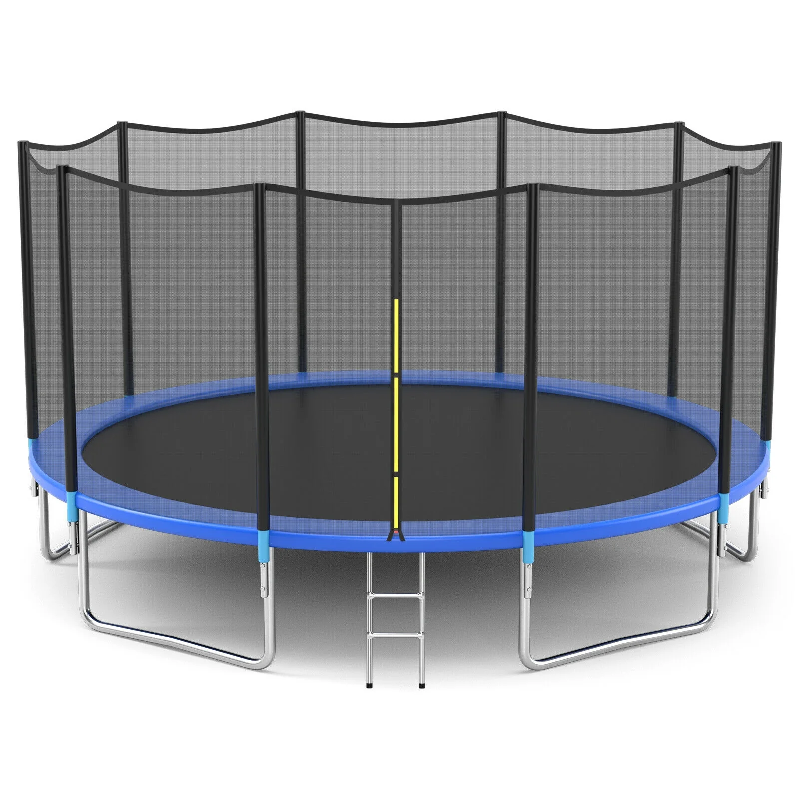 8/10/12/14/15/16 Feet Outdoor Trampoline Bounce Combo with Safety Closure Net Ladder - Image 27