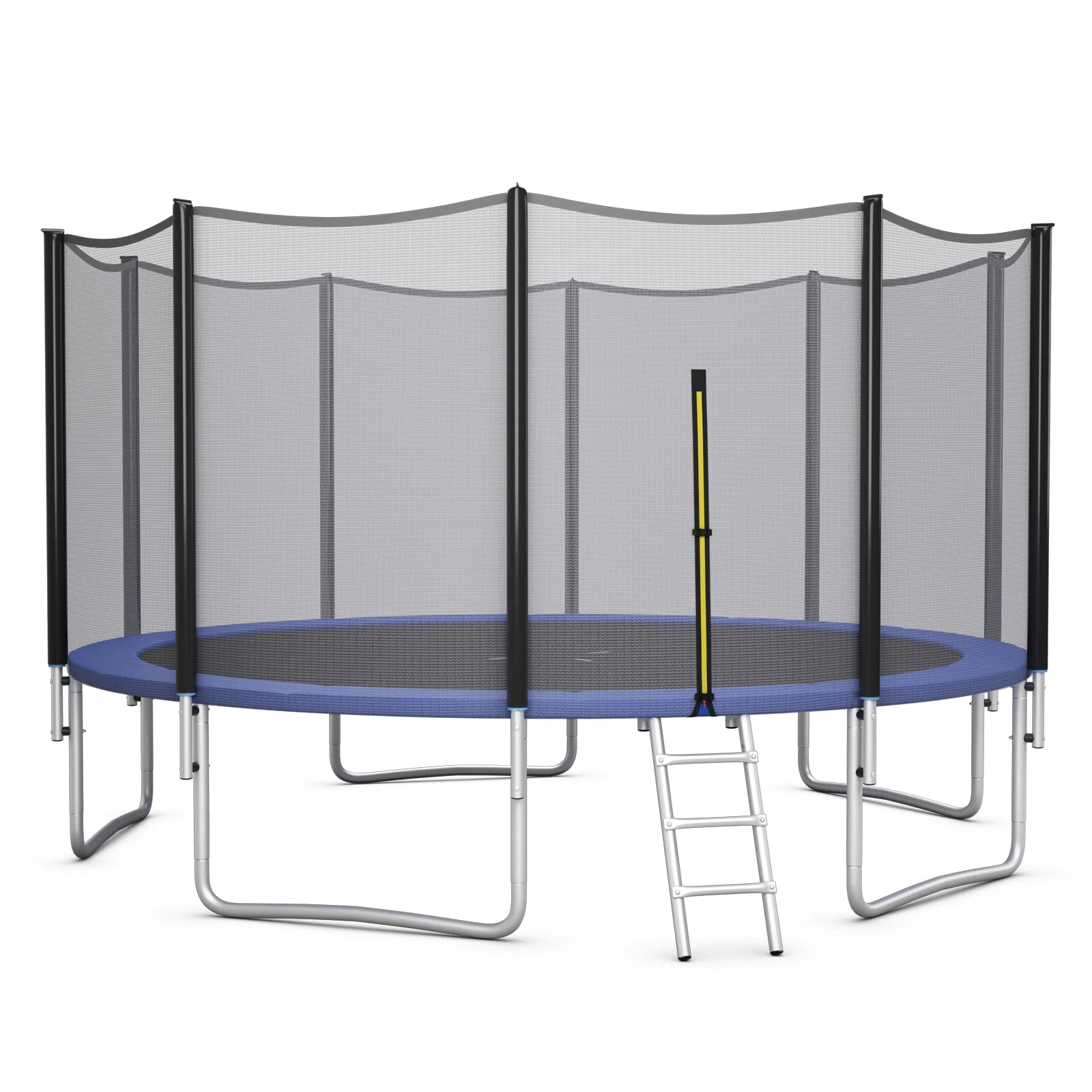 8/10/12/14/15/16 Feet Outdoor Trampoline Bounce Combo with Safety Closure Net Ladder - Image 3