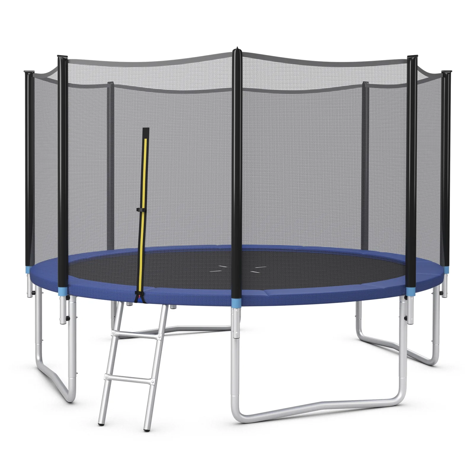 8/10/12/14/15/16 Feet Outdoor Trampoline Bounce Combo with Safety Closure Net Ladder - Image 39