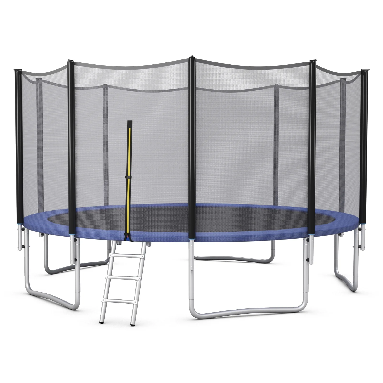 8/10/12/14/15/16 Feet Outdoor Trampoline Bounce Combo with Safety Closure Net Ladder - Image 4