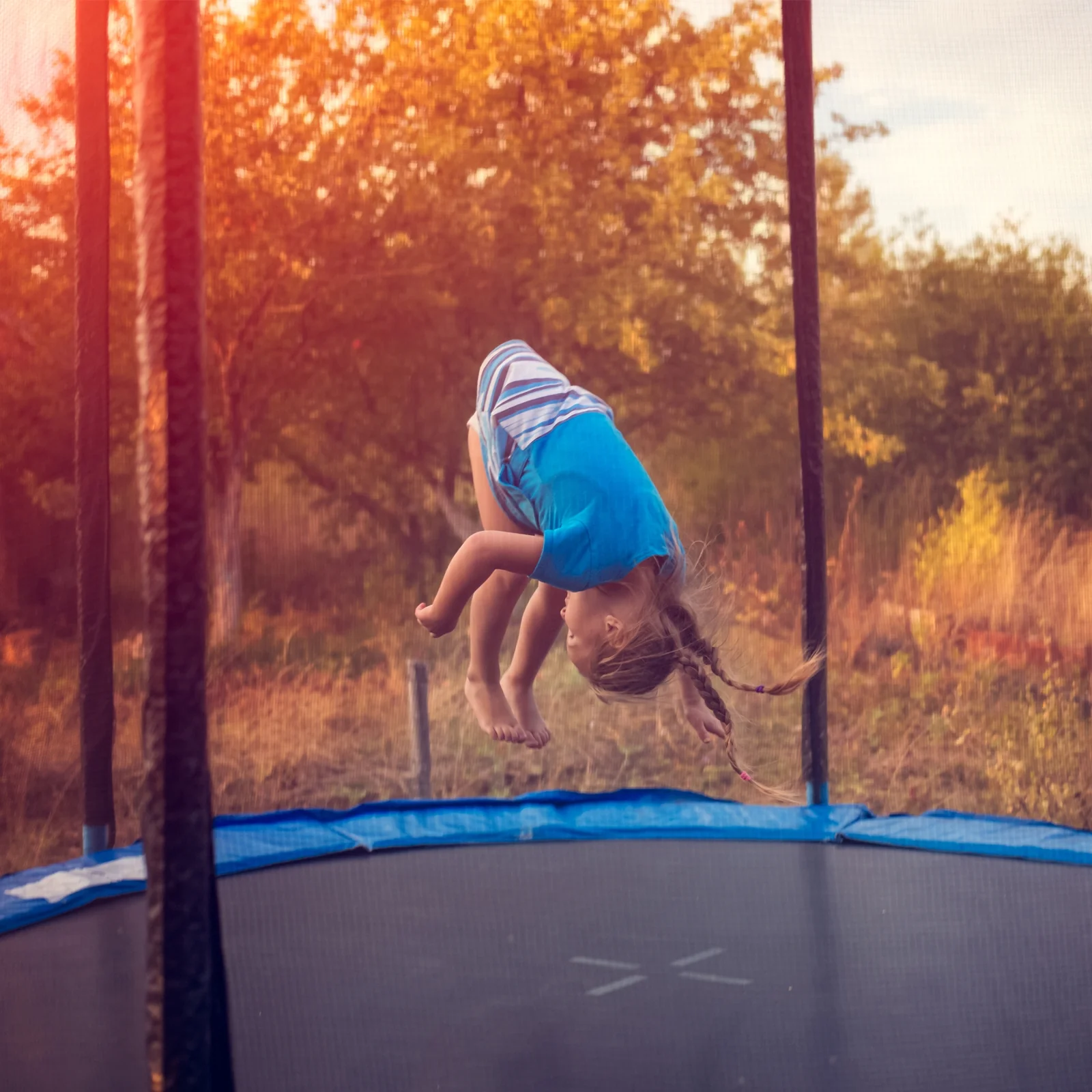 8/10/12/14/15/16 Feet Outdoor Trampoline Bounce Combo with Safety Closure Net Ladder - Image 6