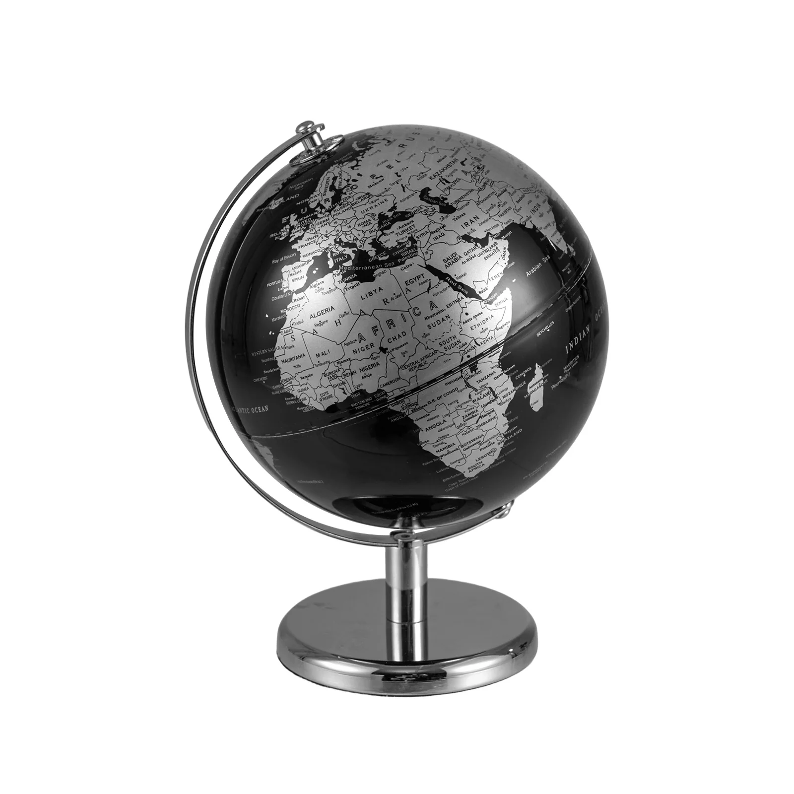 8" World Globe Modern Decorative Tabletop Earth Globe - Image 3