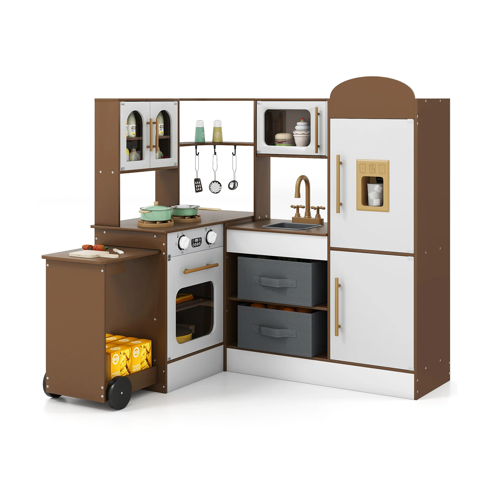 Corner Kitchen with Lights and Sounds for Kids Ages 3+ - Image 20