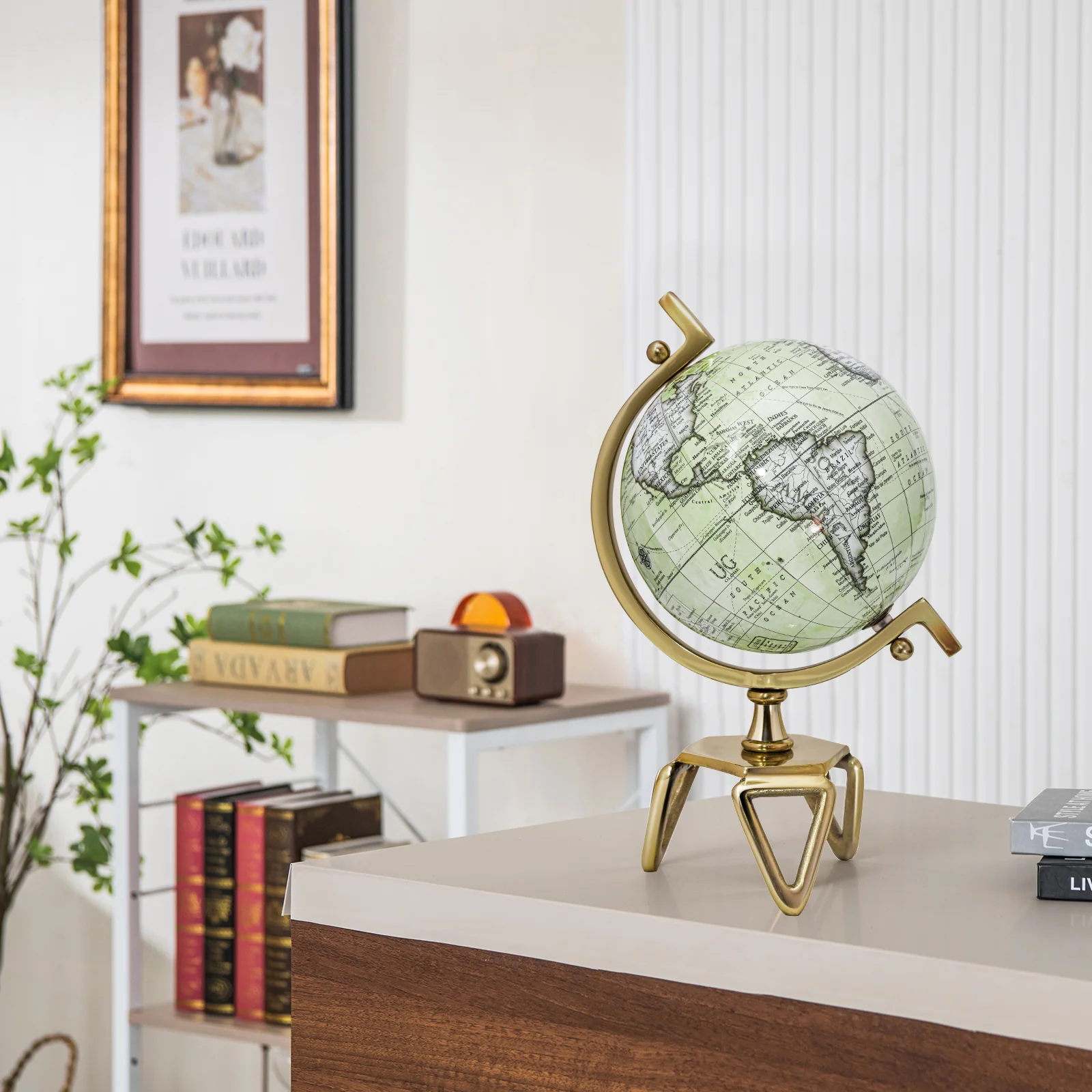 Educational Geographic 5/8/10 Inch World Globe with Triangle Metal Stand - Image 10
