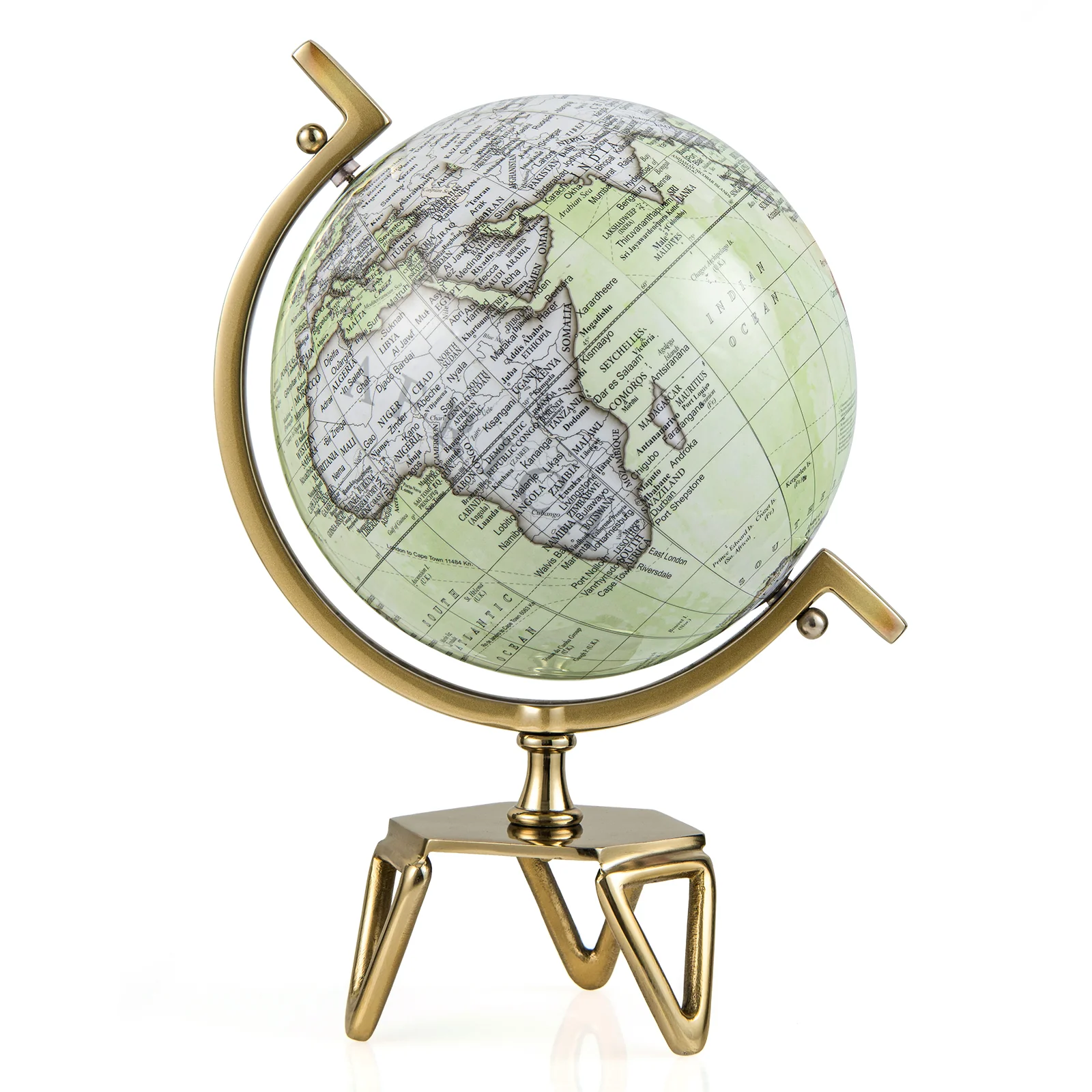 Educational Geographic 5/8/10 Inch World Globe with Triangle Metal Stand - Image 19
