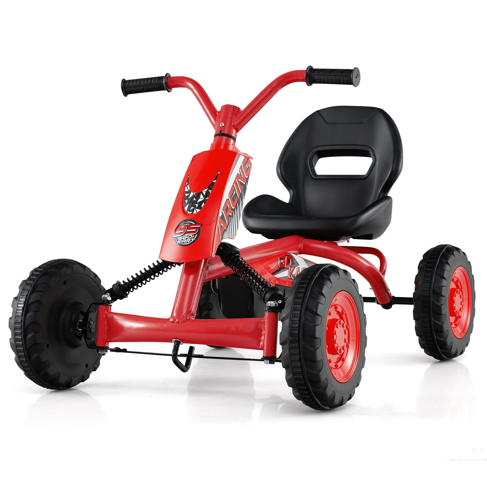 Go Kart for Kids 4 Wheel with Steering Handlebars and Adjustable Seat - Image 20