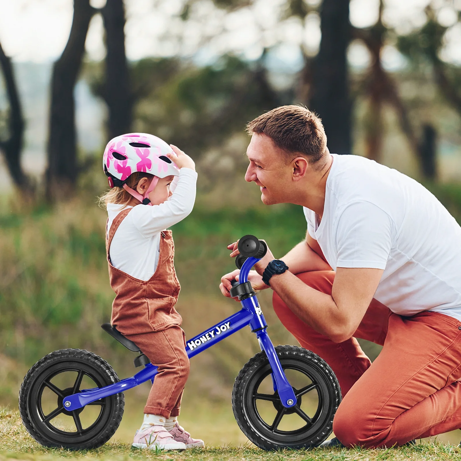 Kids No Pedal Balance Bike with Adjustable Handlebar and Seat - Image 10
