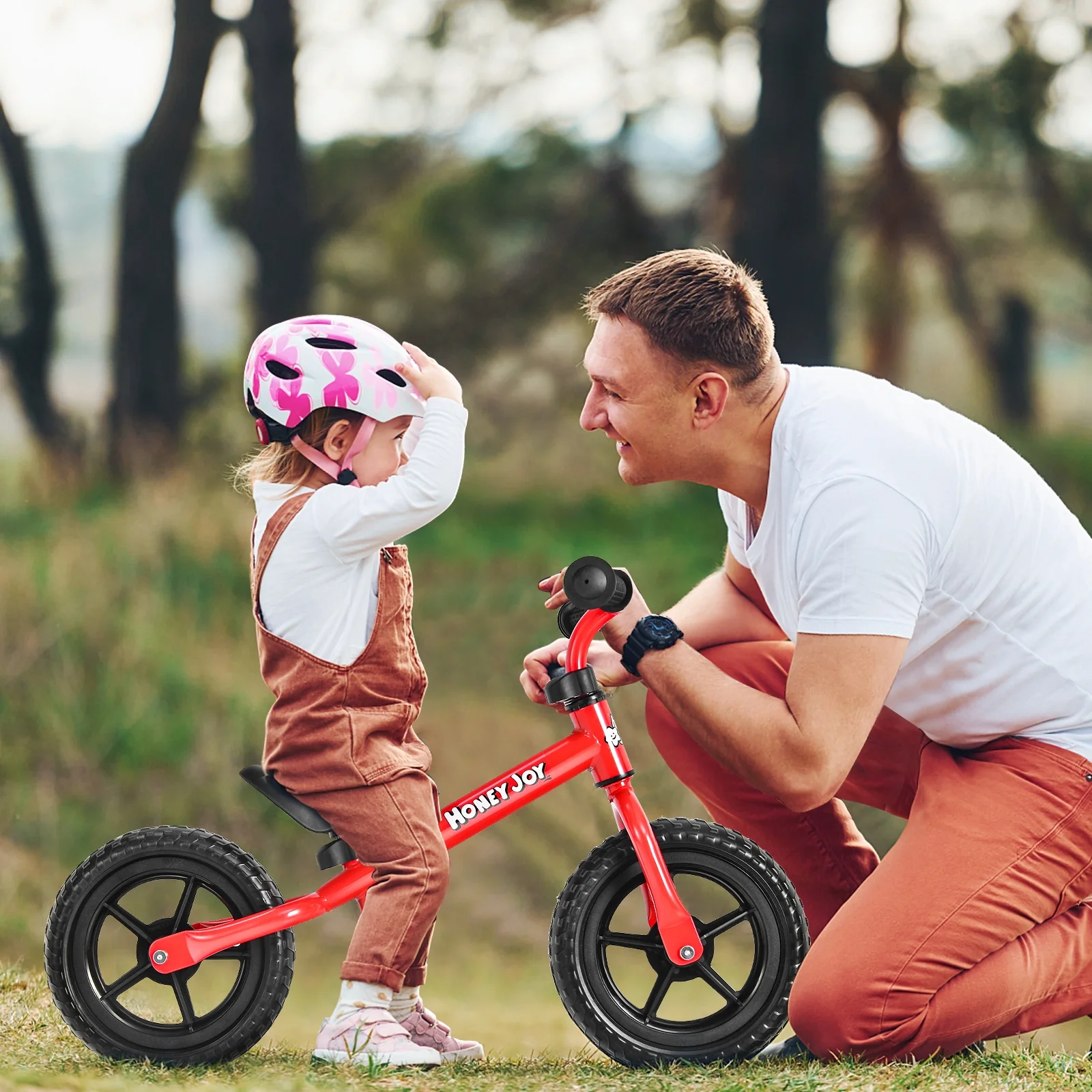 Kids No Pedal Balance Bike with Adjustable Handlebar and Seat - Image 22