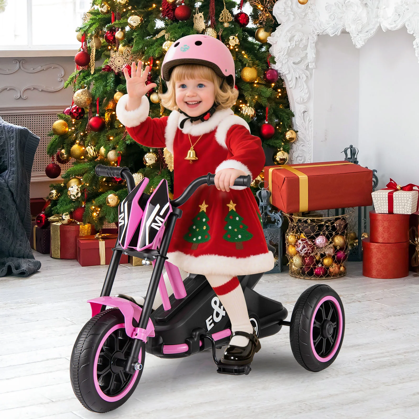 Kids Tricycle 3-Wheel Toddler Bike with Foot Pedals Forward Backward - Image 14