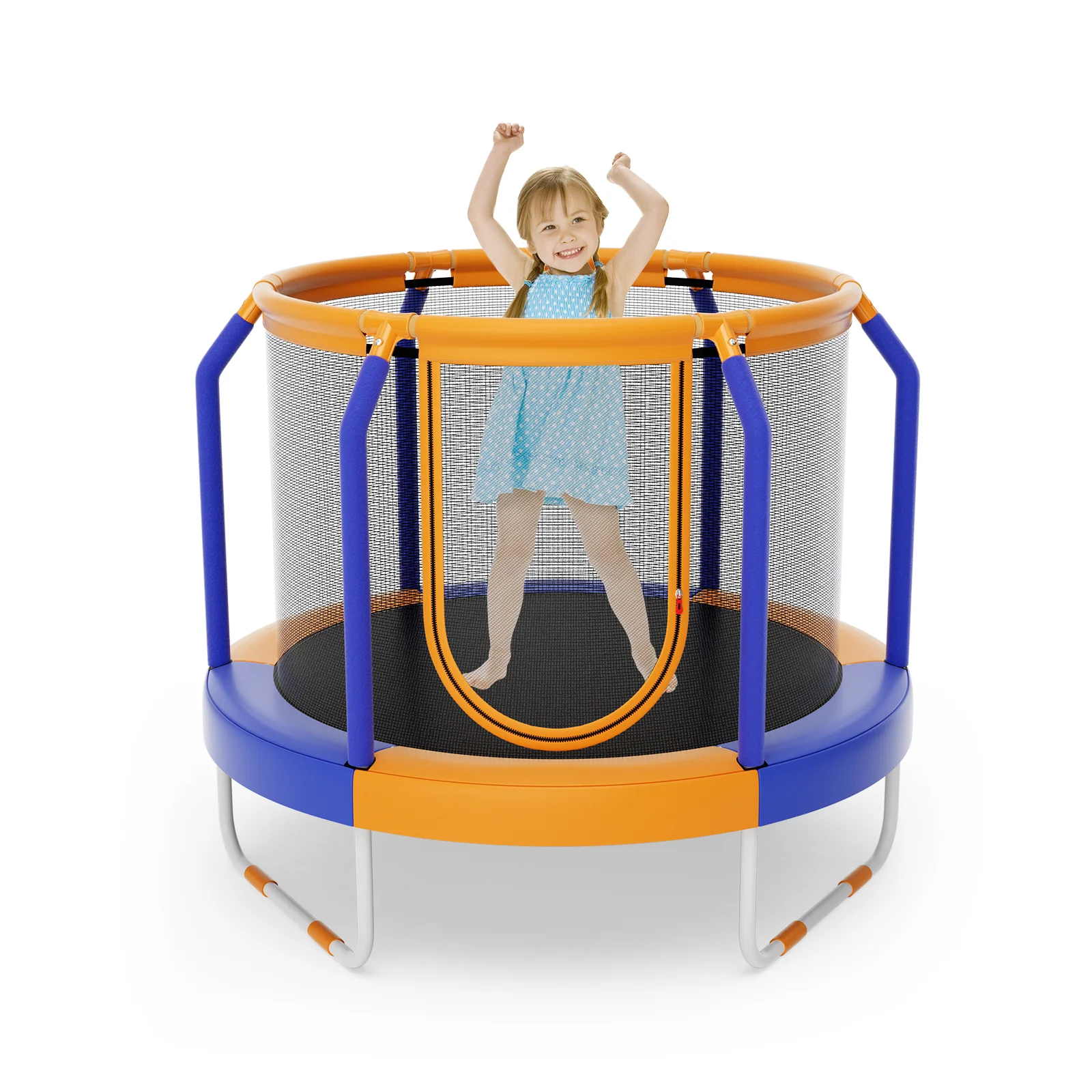 Mini Trampoline with Enclosure and Heavy-duty Metal Frame - Image 3