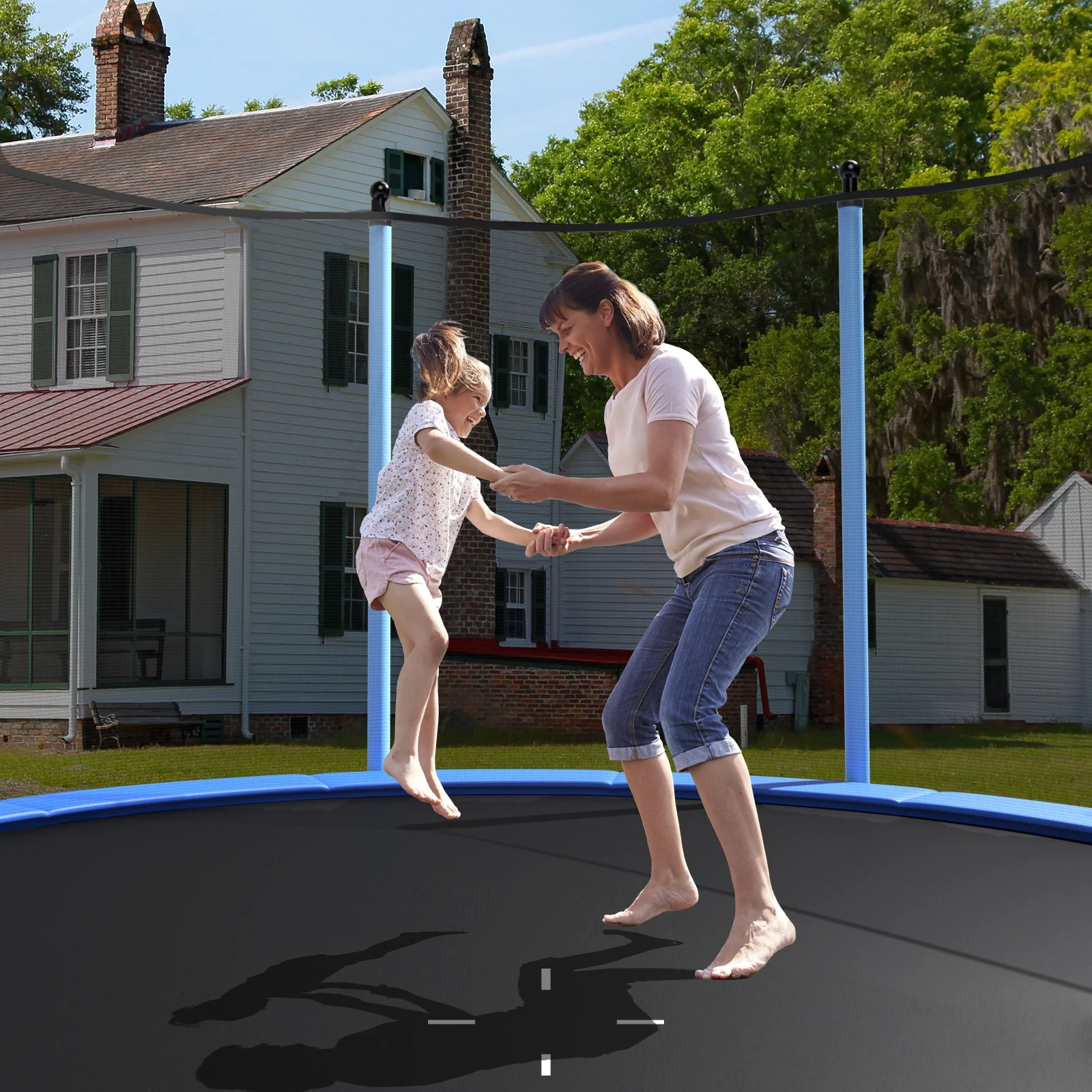 Outdoor Trampoline with Safety Closure Net - Image 41